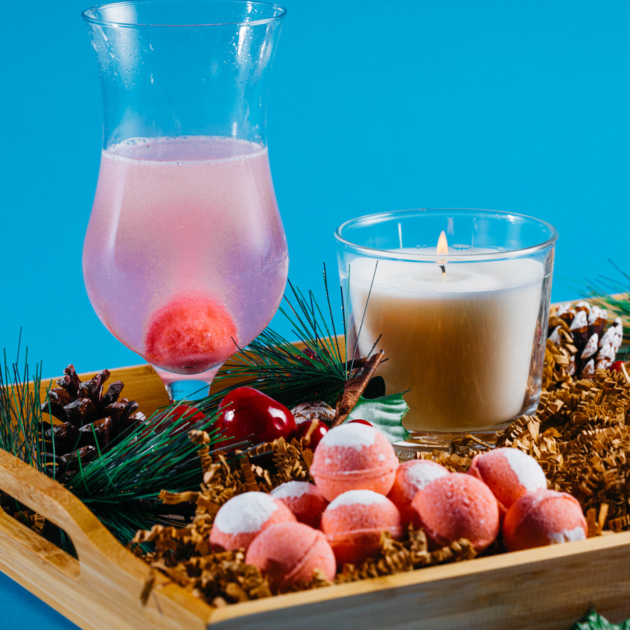 FROSTED CRANBERRY COCKTAIL BOMB