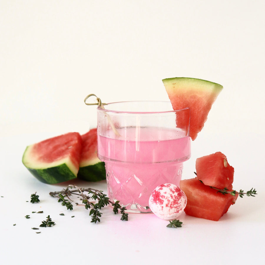 WATERMELON THYME LEMONADE COCKTAIL BOMB